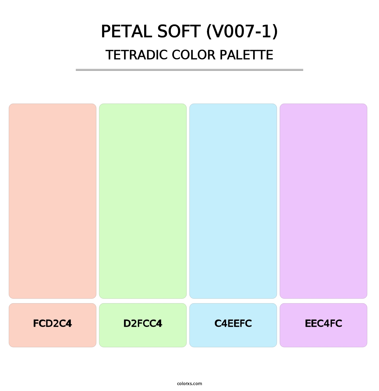 Petal Soft (V007-1) - Tetradic Color Palette