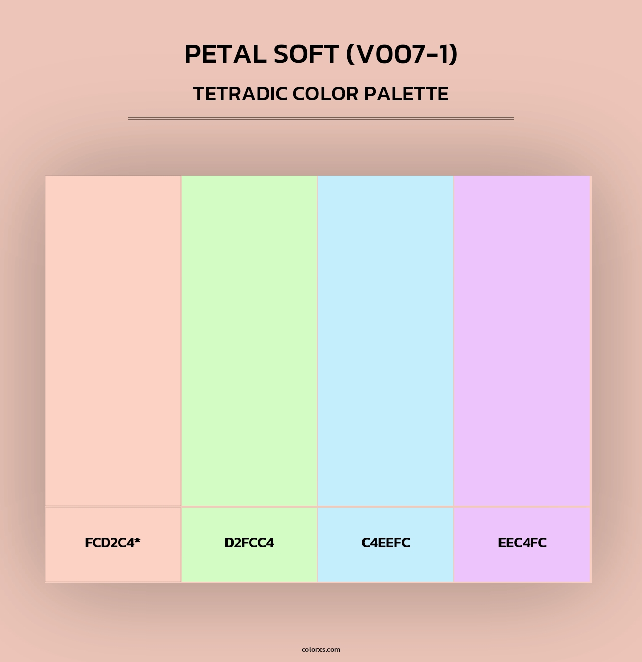 Petal Soft (V007-1) - Tetradic Color Palette