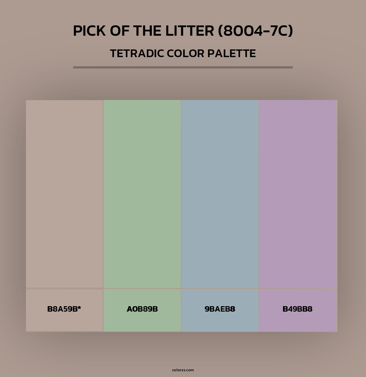 Pick of the Litter (8004-7C) - Tetradic Color Palette