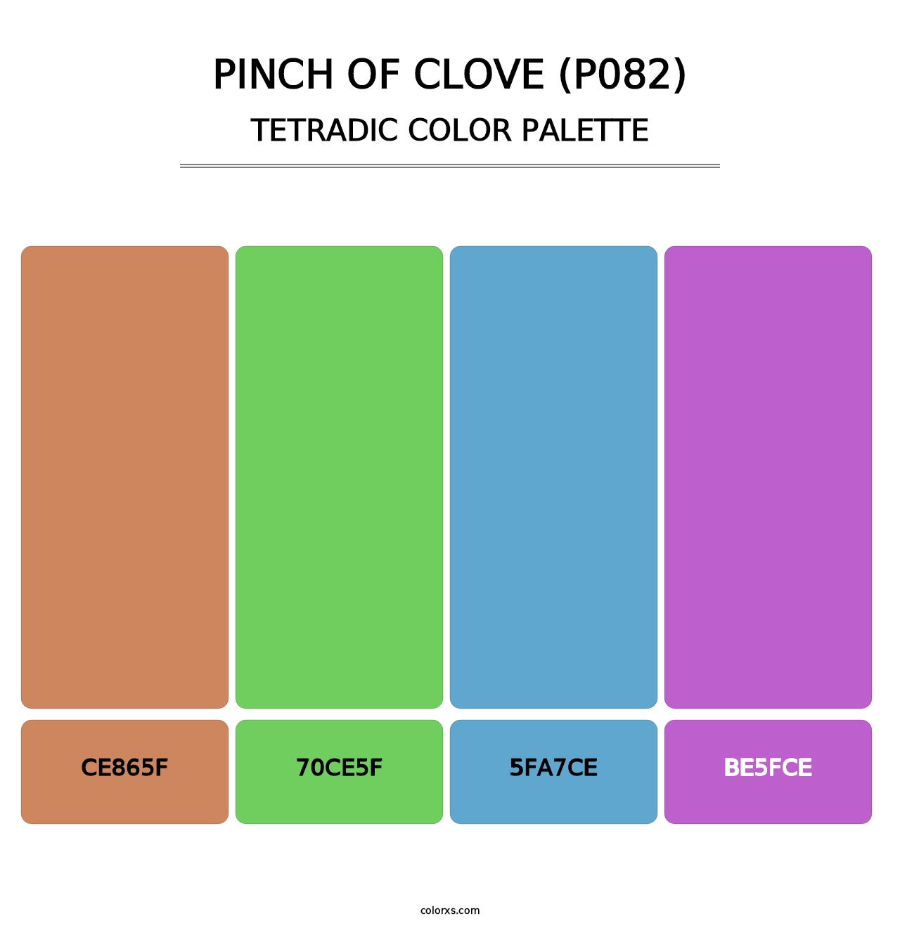 Pinch of Clove (P082) - Tetradic Color Palette