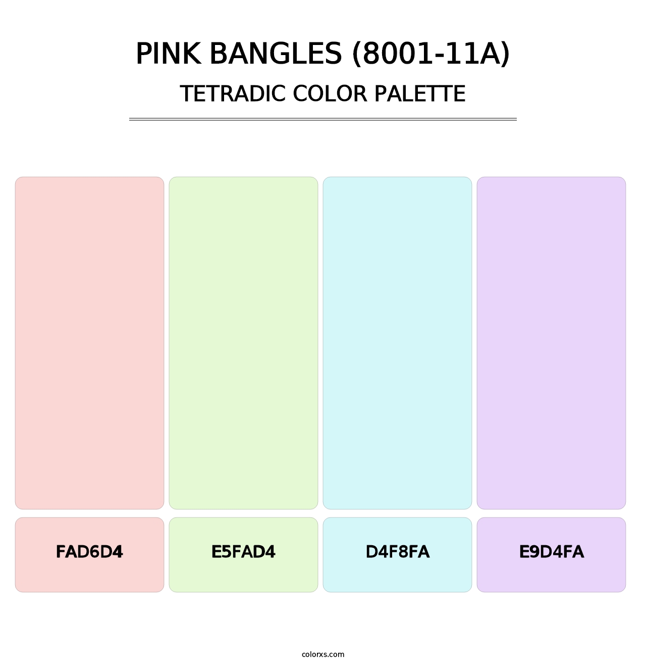 Pink Bangles (8001-11A) - Tetradic Color Palette