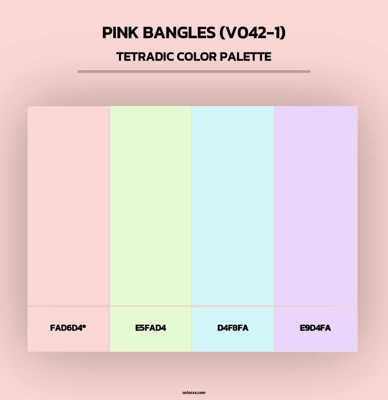 Pink Bangles (V042-1) - Tetradic Color Palette