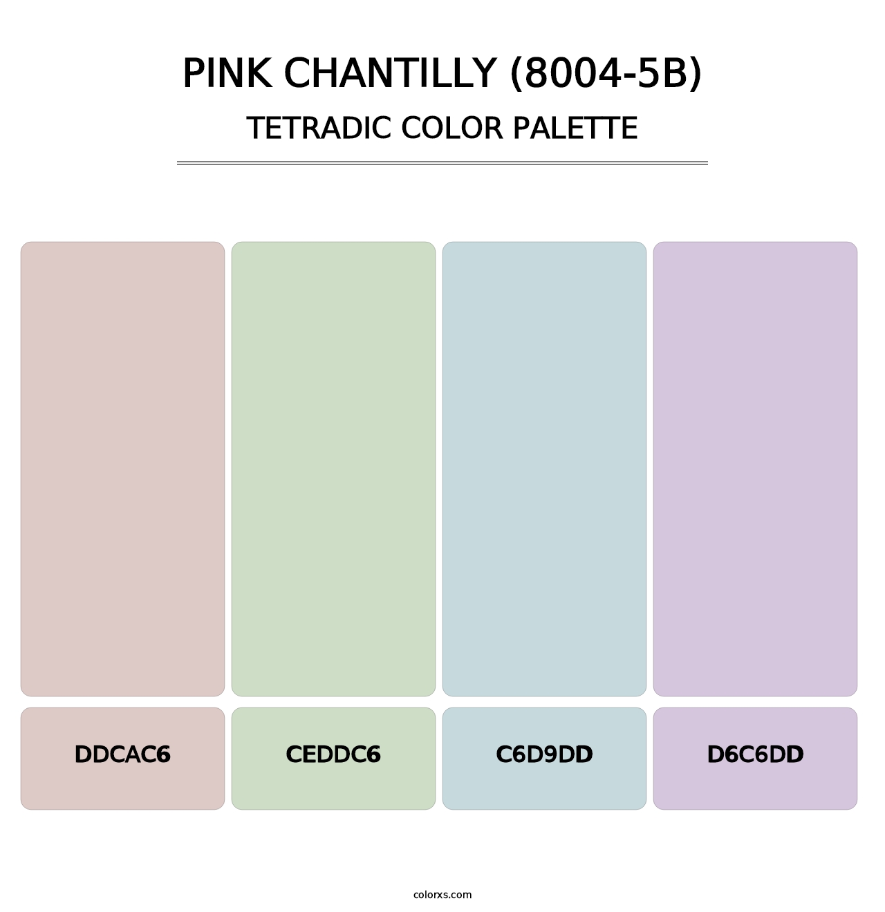 Pink Chantilly (8004-5B) - Tetradic Color Palette