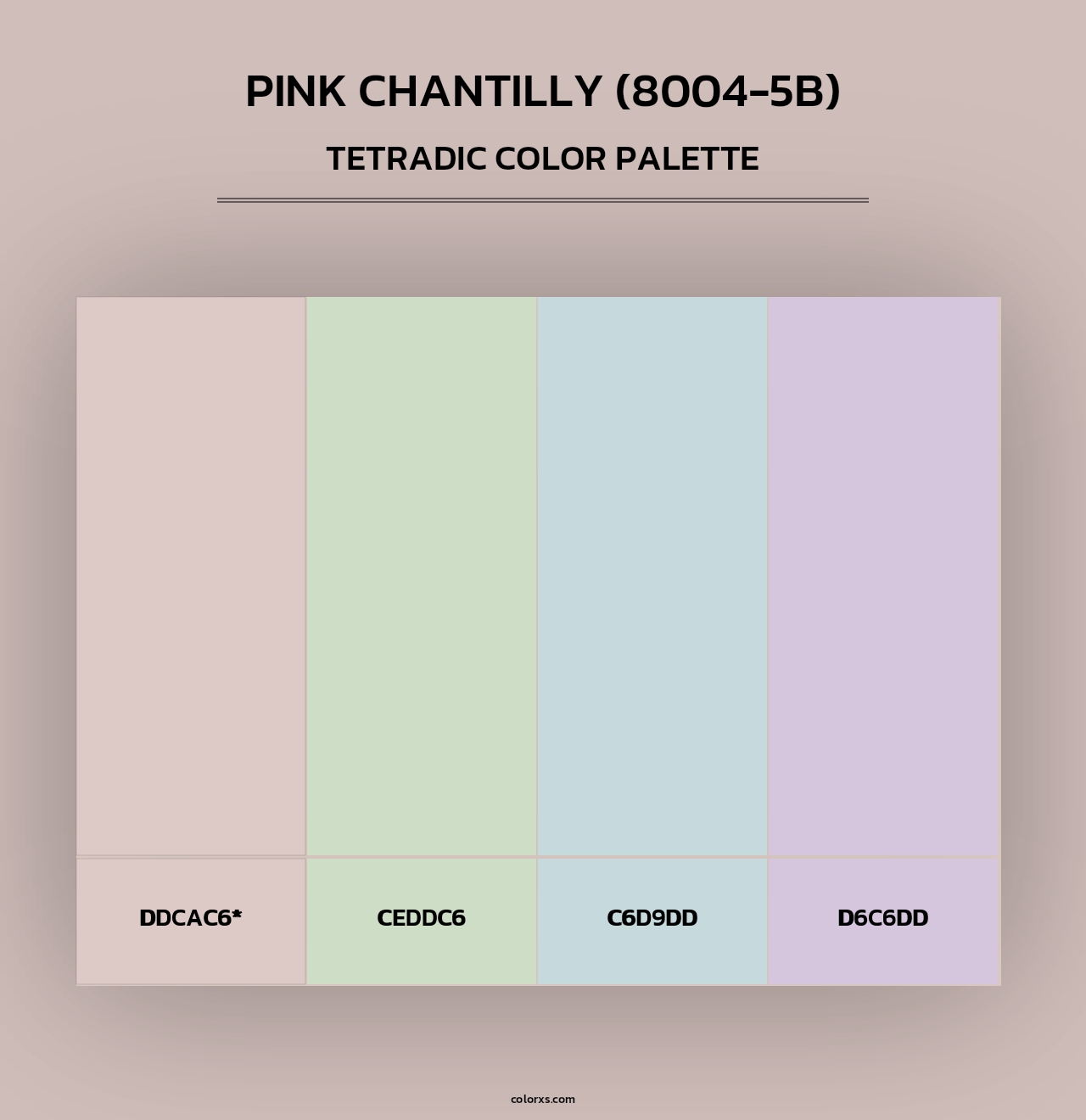 Pink Chantilly (8004-5B) - Tetradic Color Palette