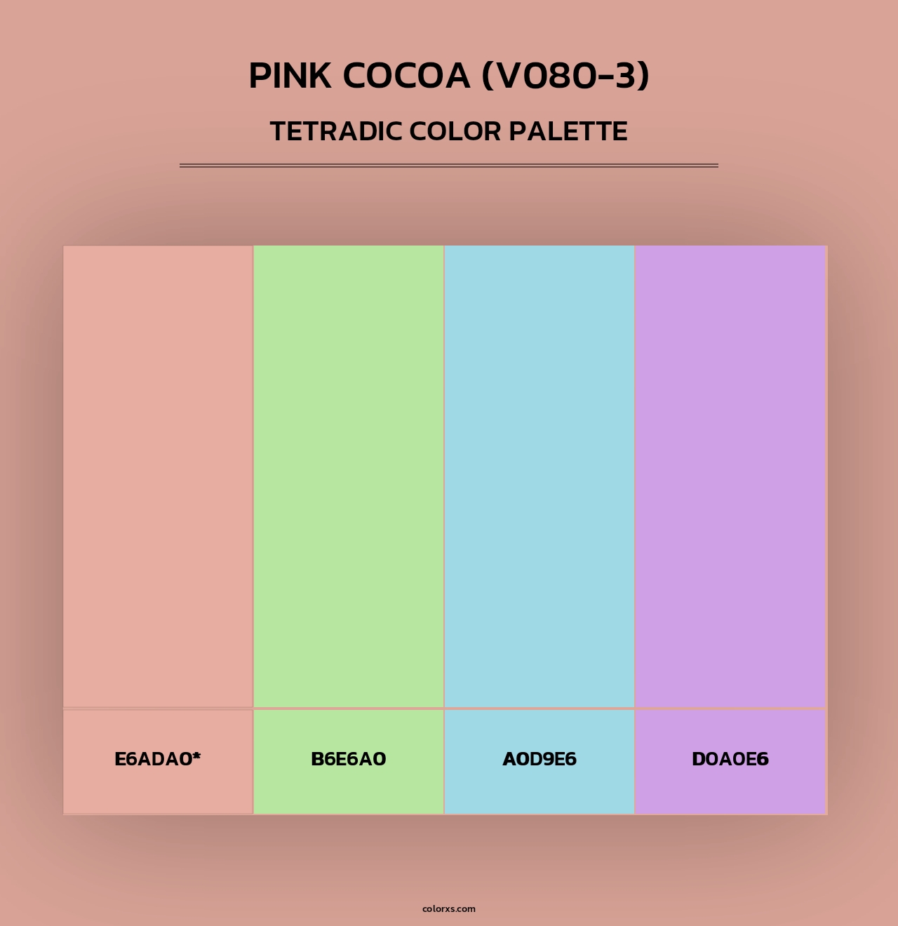Pink Cocoa (V080-3) - Tetradic Color Palette
