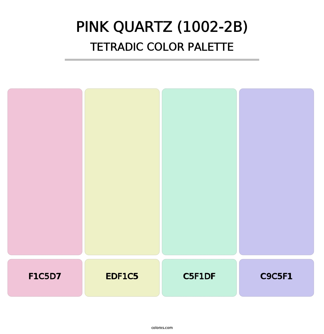 Pink Quartz (1002-2B) - Tetradic Color Palette