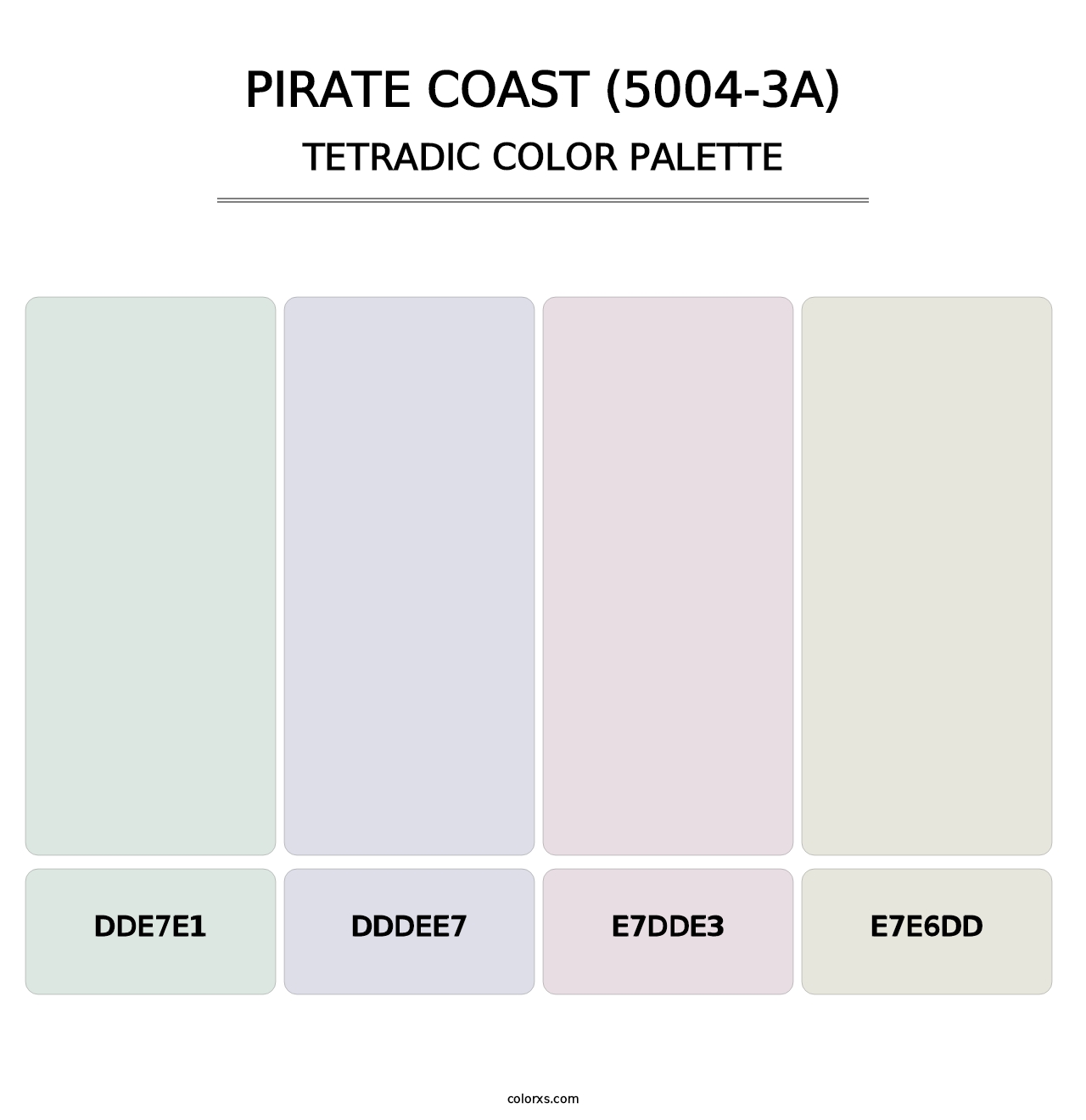 Pirate Coast (5004-3A) - Tetradic Color Palette