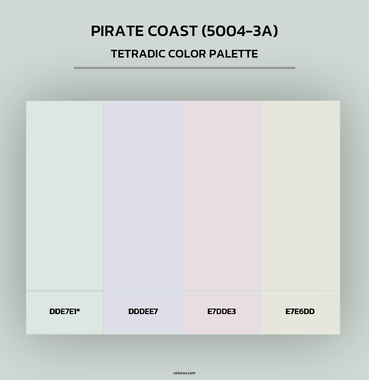 Pirate Coast (5004-3A) - Tetradic Color Palette