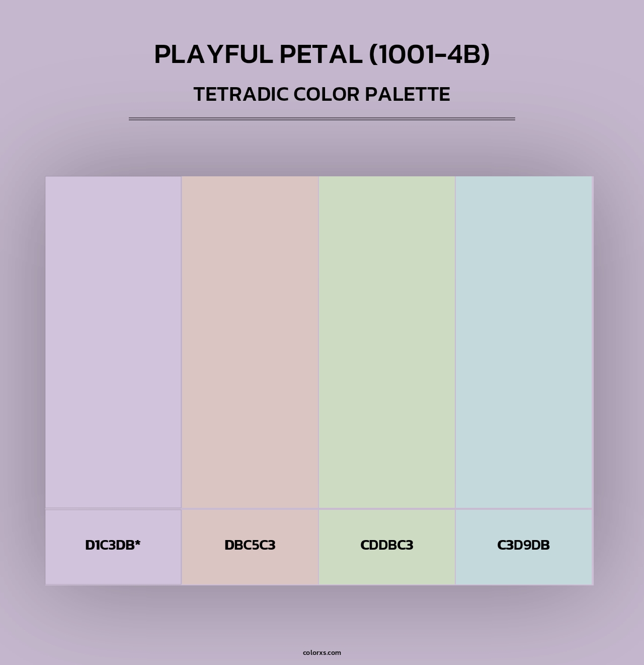 Playful Petal (1001-4B) - Tetradic Color Palette