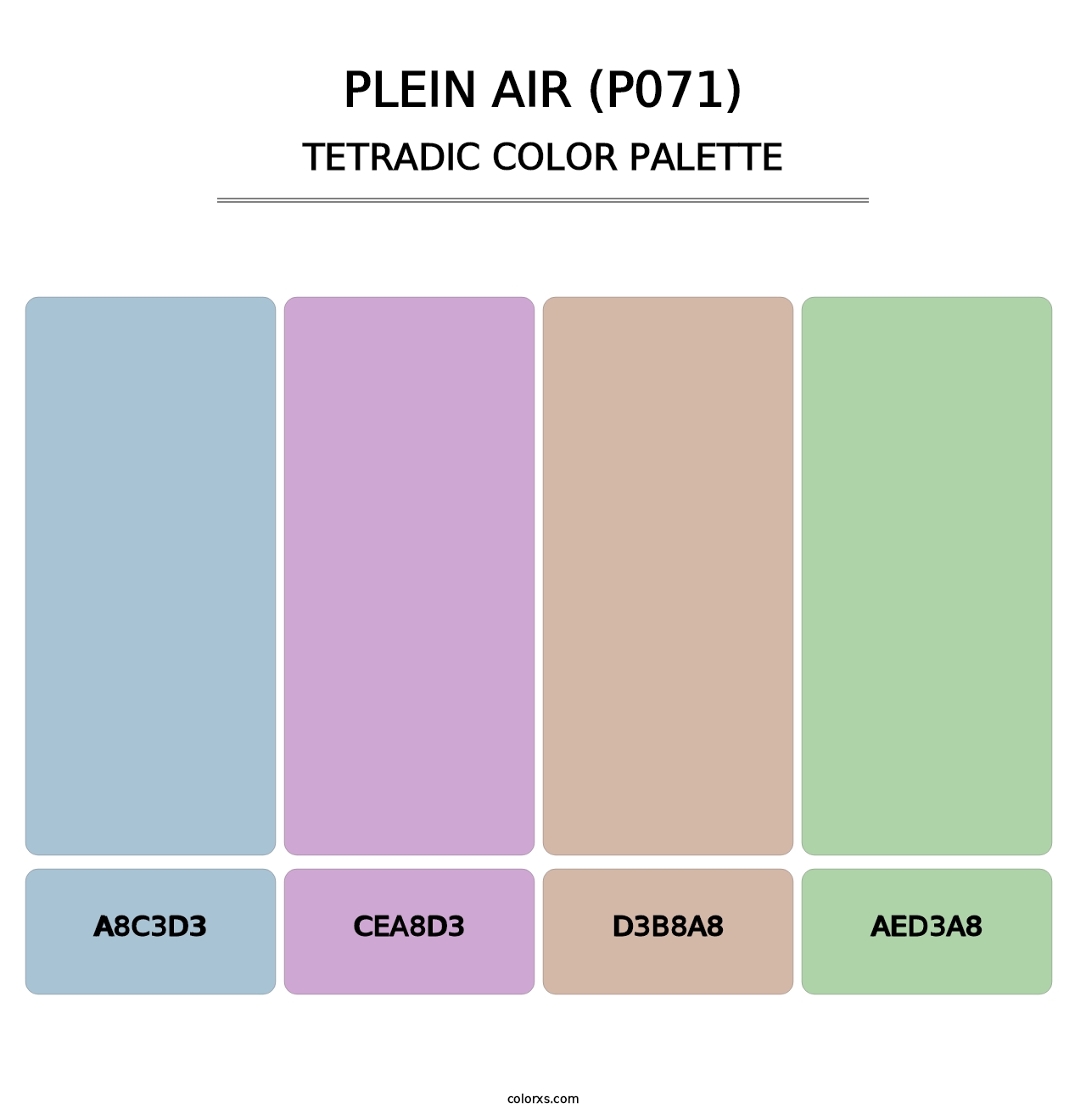 Plein Air (P071) - Tetradic Color Palette
