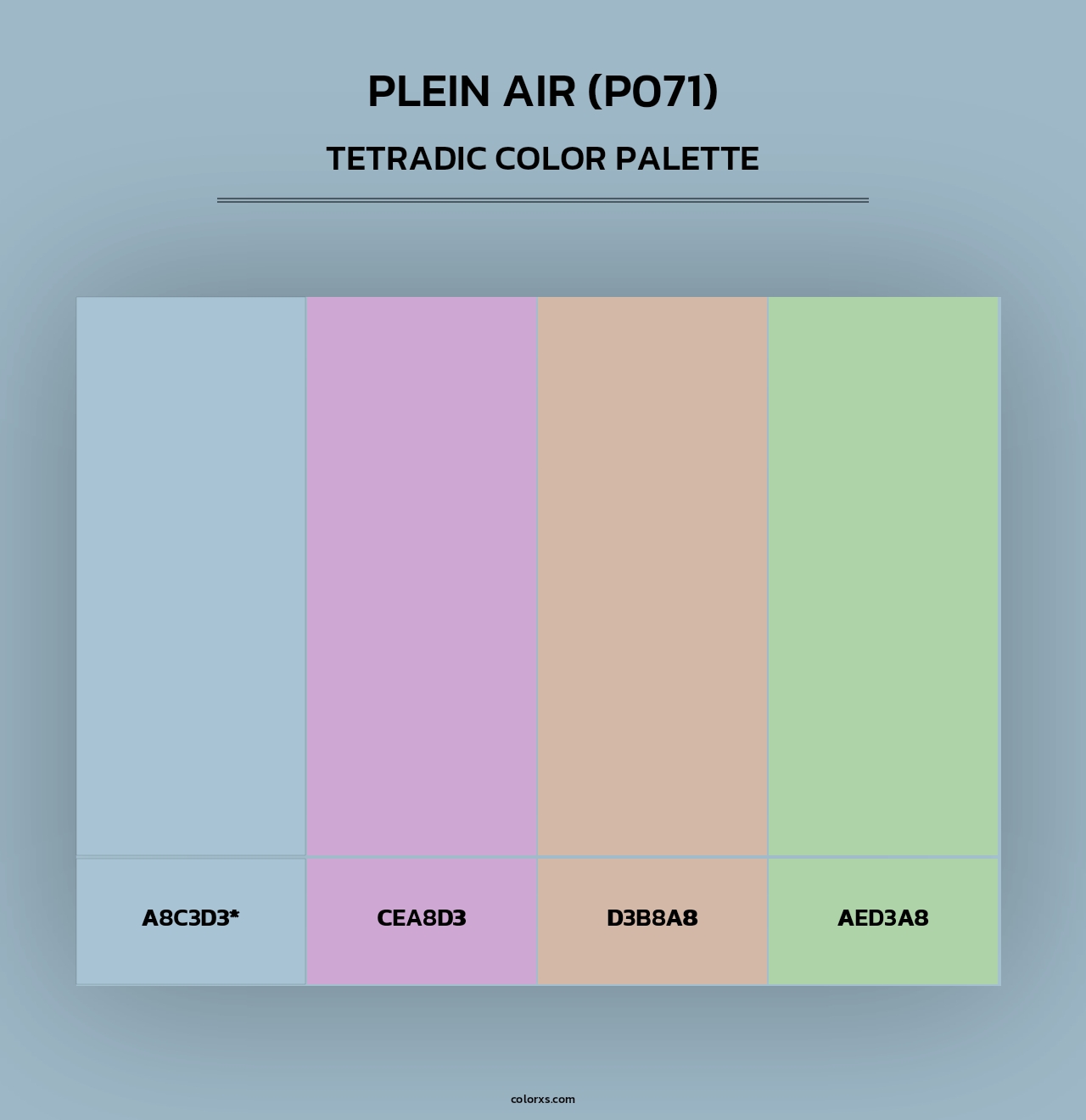 Plein Air (P071) - Tetradic Color Palette