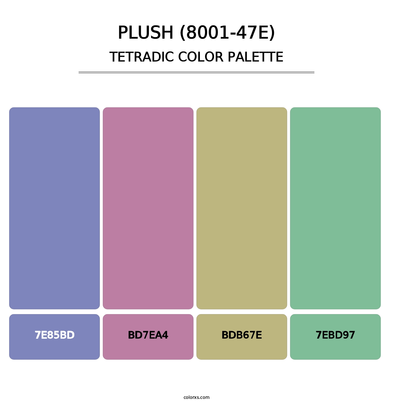 Plush (8001-47E) - Tetradic Color Palette