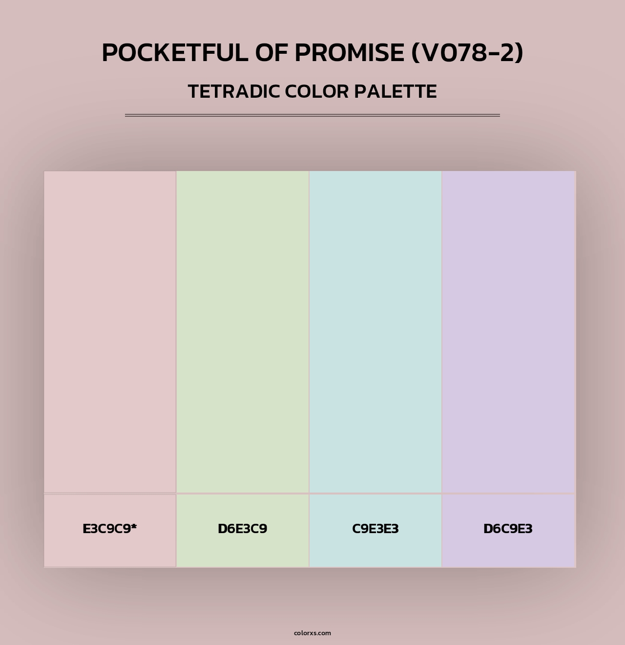 Pocketful of Promise (V078-2) - Tetradic Color Palette