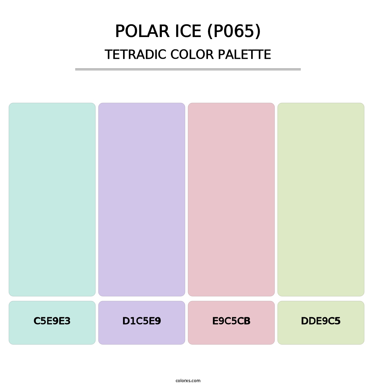 Polar Ice (P065) - Tetradic Color Palette
