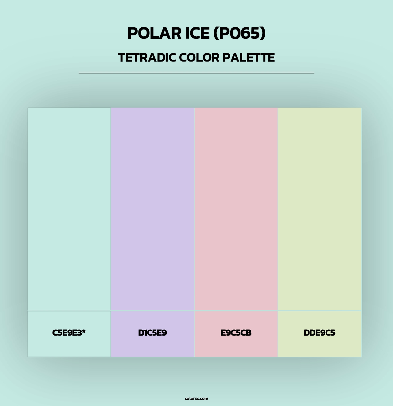 Polar Ice (P065) - Tetradic Color Palette