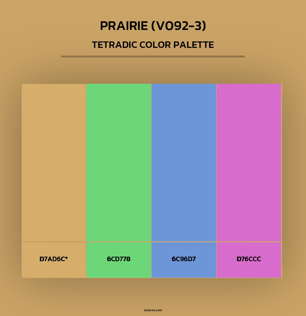 Prairie (V092-3) - Tetradic Color Palette