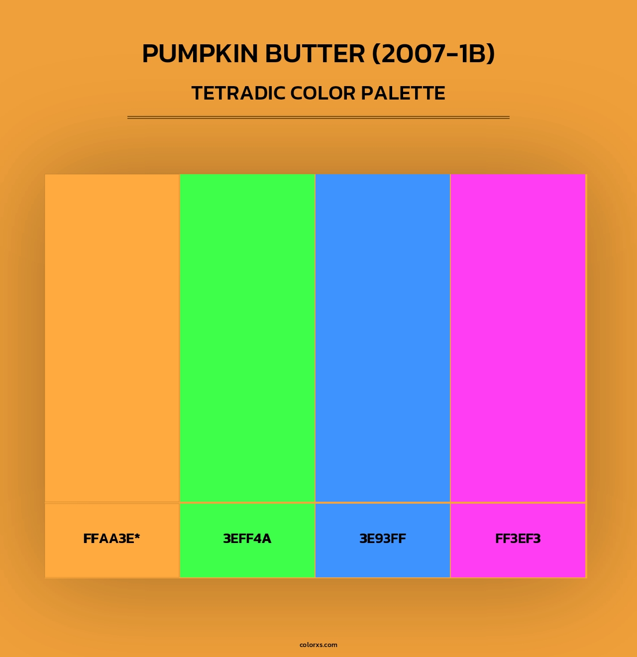Pumpkin Butter (2007-1B) - Tetradic Color Palette