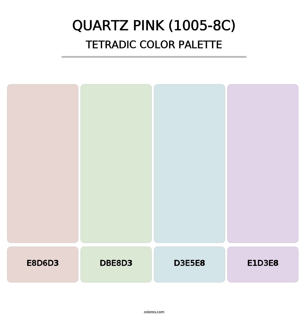 Quartz Pink (1005-8C) - Tetradic Color Palette