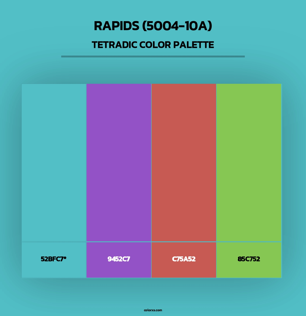 Rapids (5004-10A) - Tetradic Color Palette