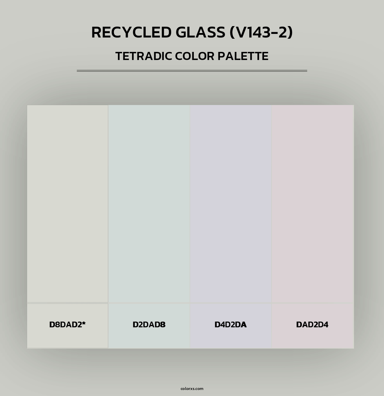 Recycled Glass (V143-2) - Tetradic Color Palette