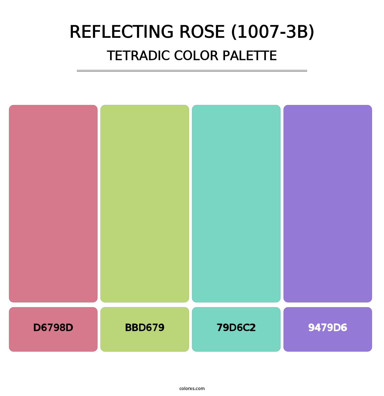 Reflecting Rose (1007-3B) - Tetradic Color Palette