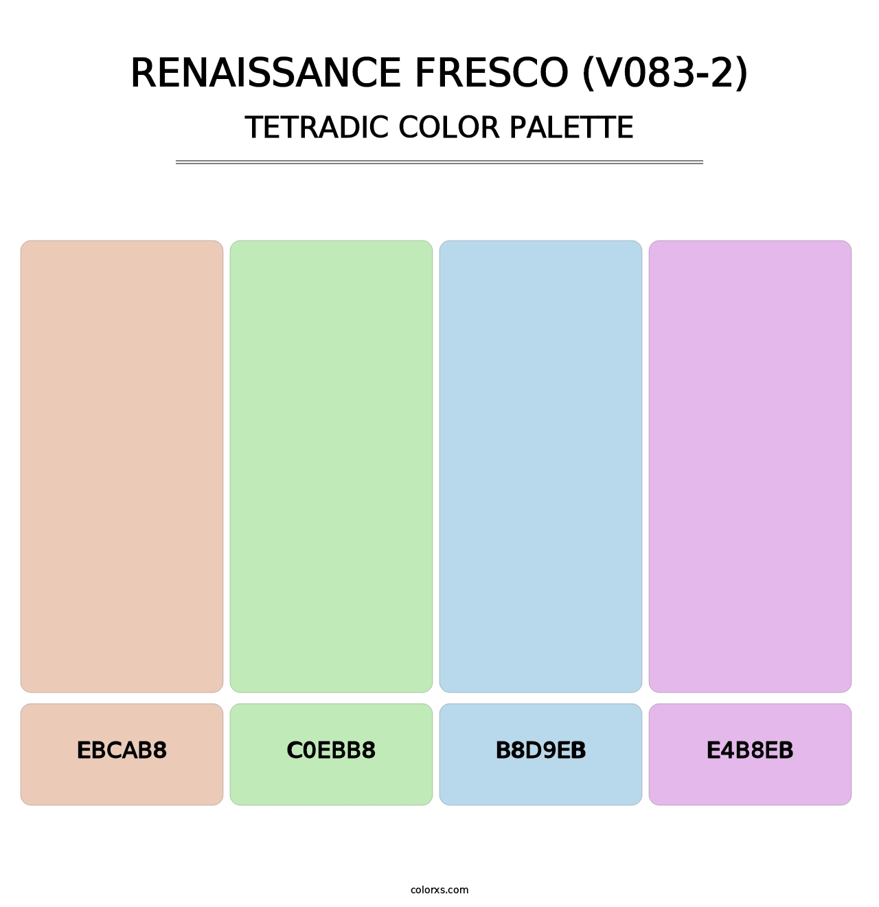 Renaissance Fresco (V083-2) - Tetradic Color Palette