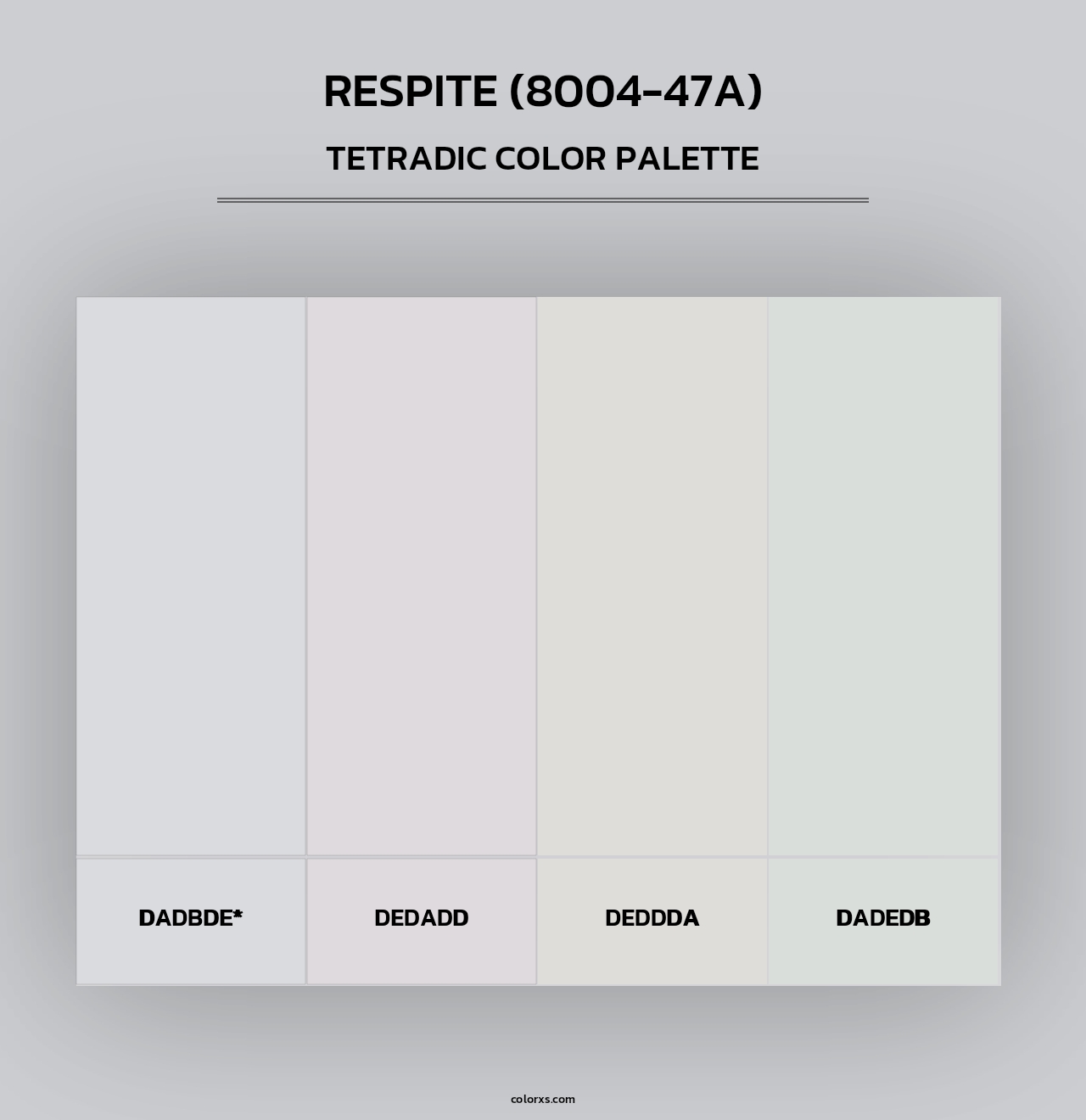 Respite (8004-47A) - Tetradic Color Palette