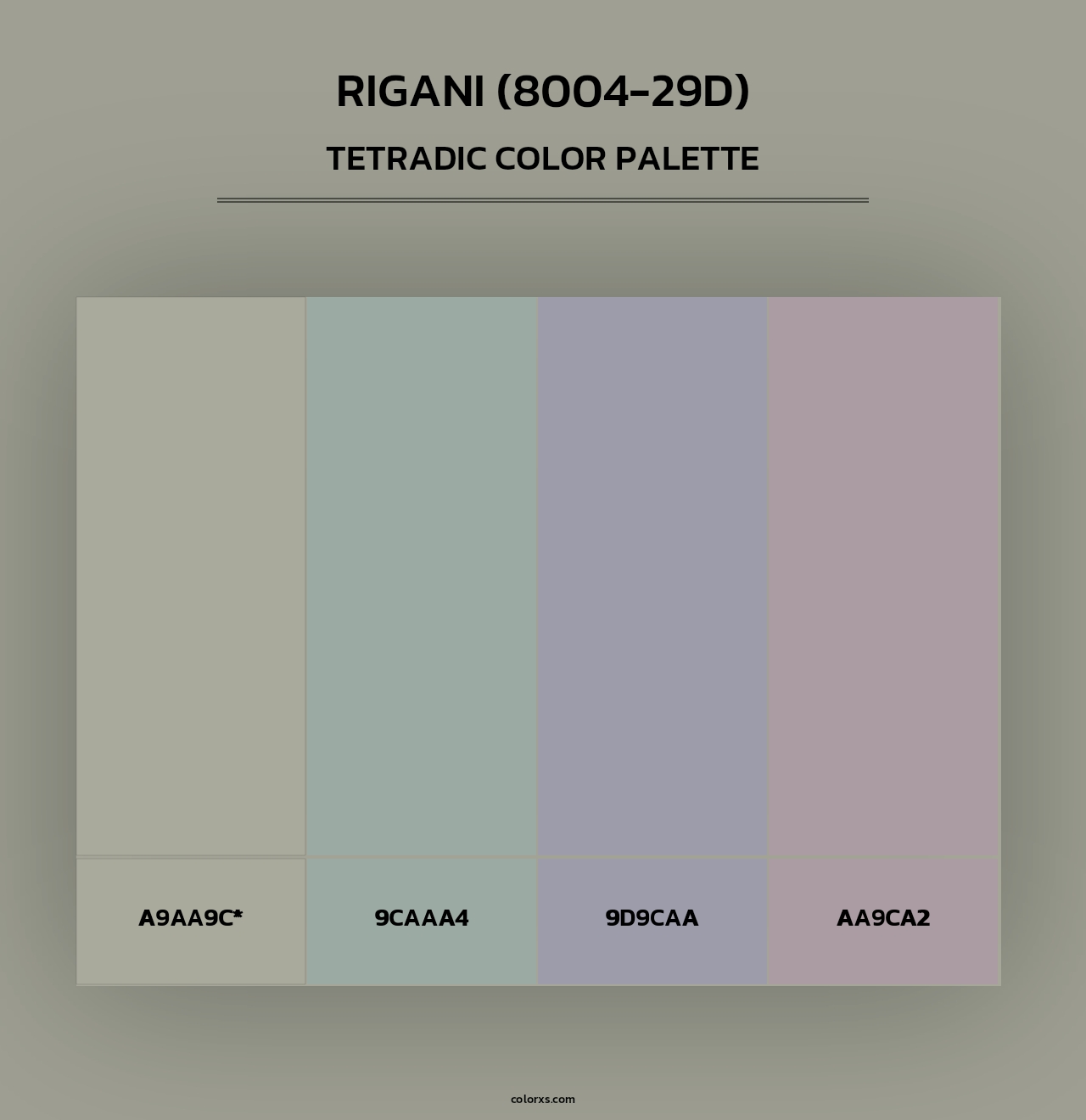 Rigani (8004-29D) - Tetradic Color Palette