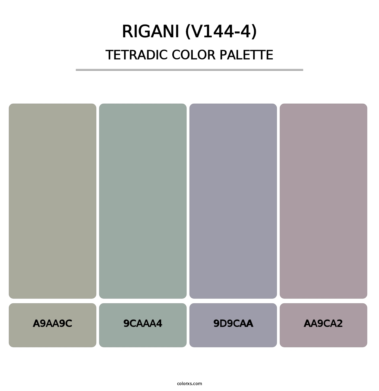 Rigani (V144-4) - Tetradic Color Palette