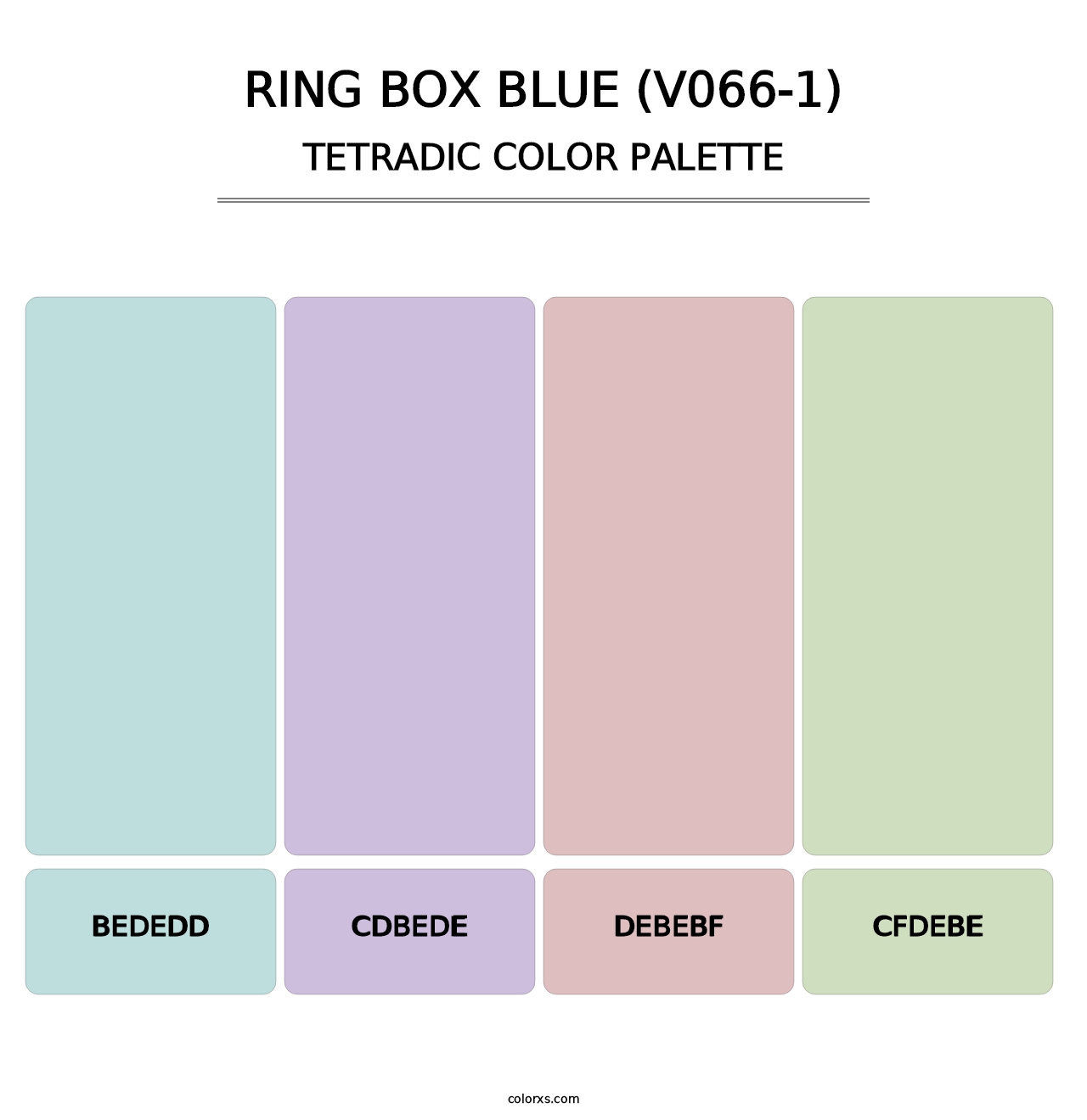 Ring Box Blue (V066-1) - Tetradic Color Palette