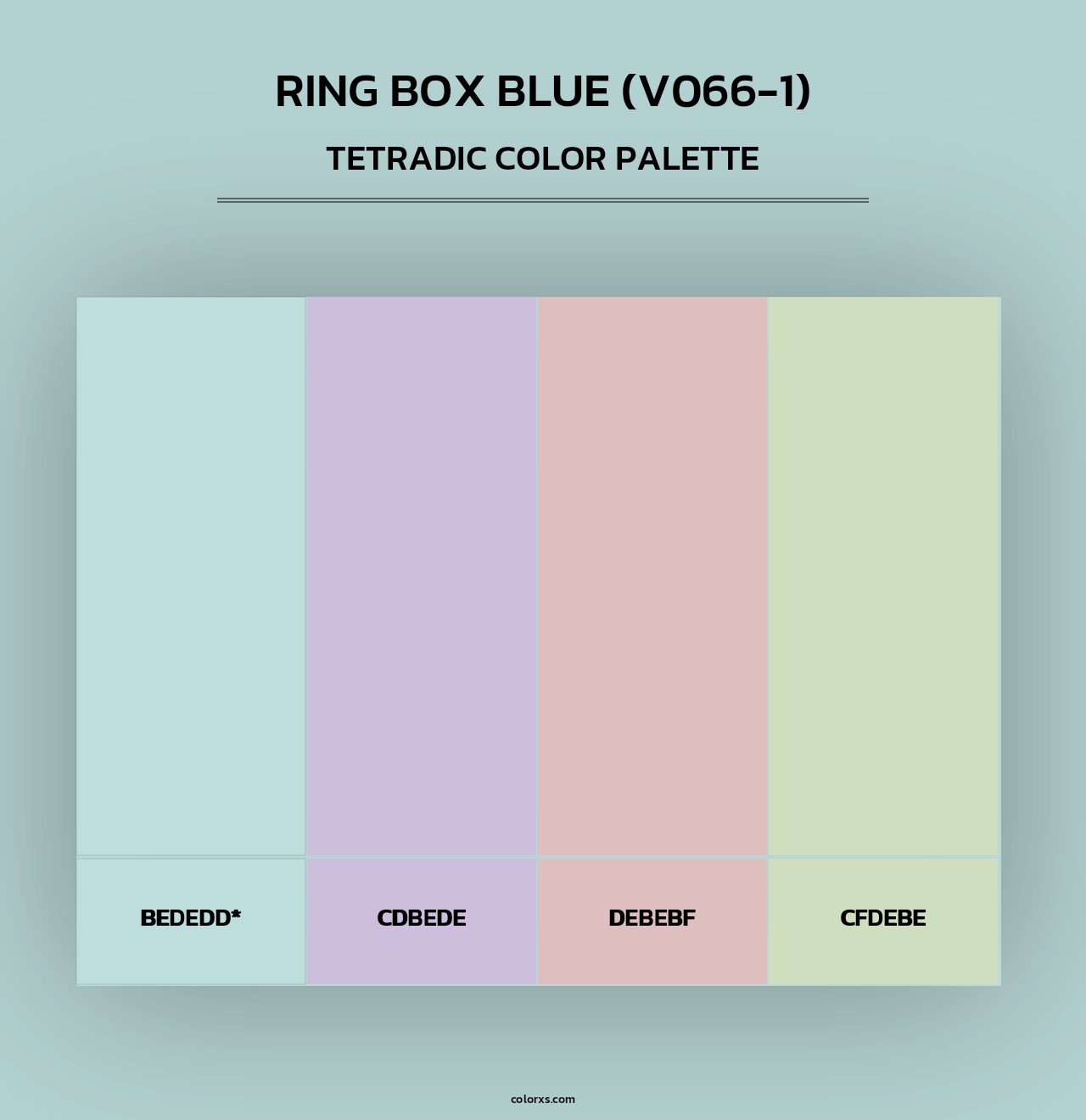 Ring Box Blue (V066-1) - Tetradic Color Palette