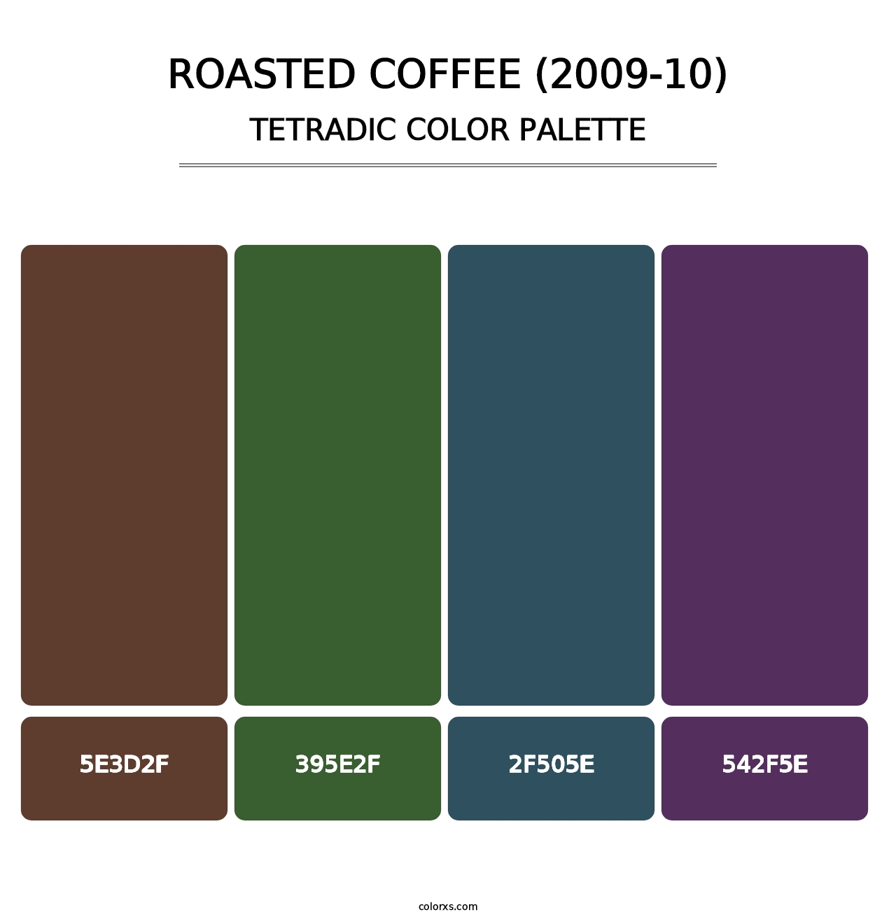 Roasted Coffee (2009-10) - Tetradic Color Palette