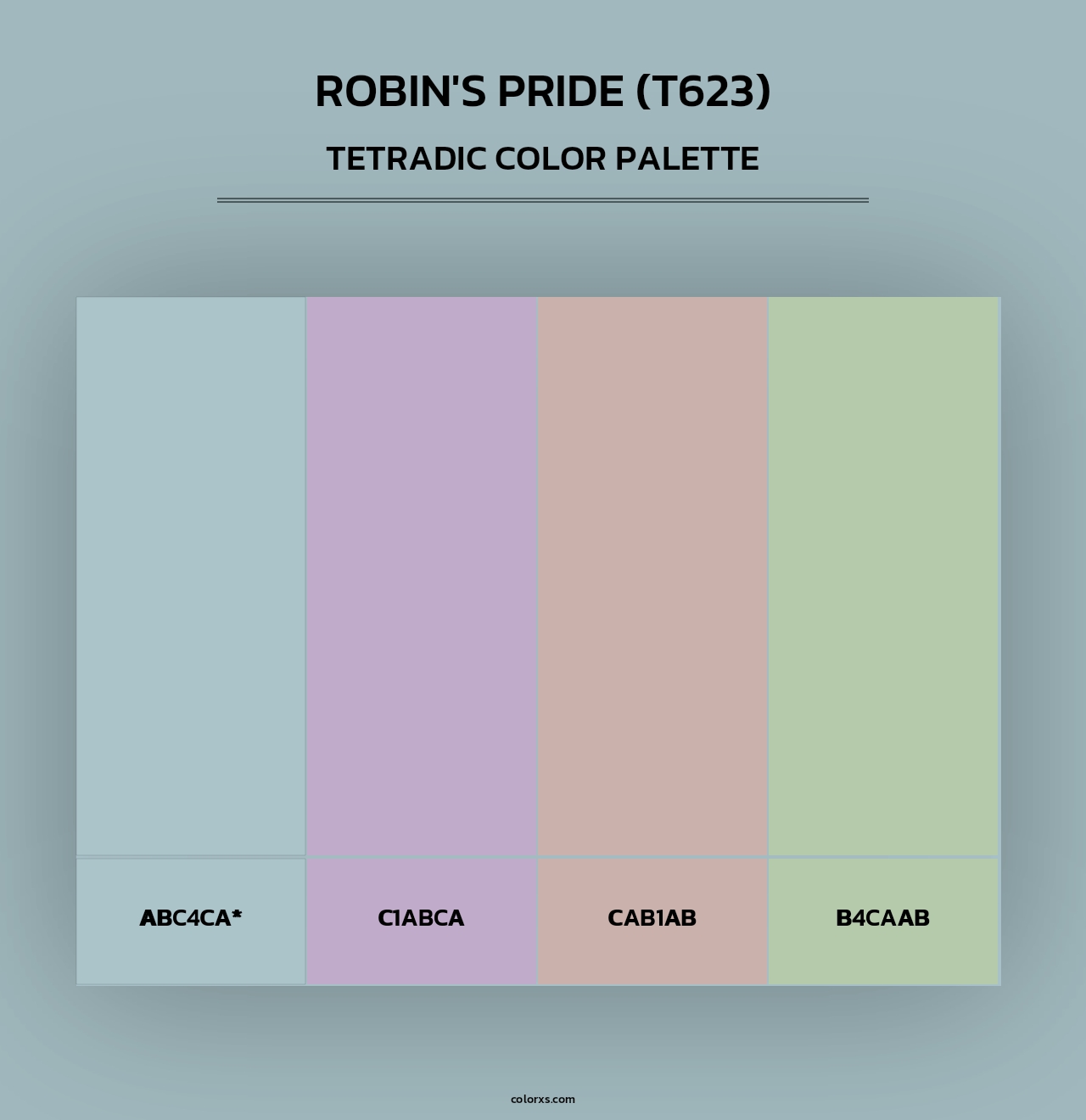 Robin's Pride (T623) - Tetradic Color Palette