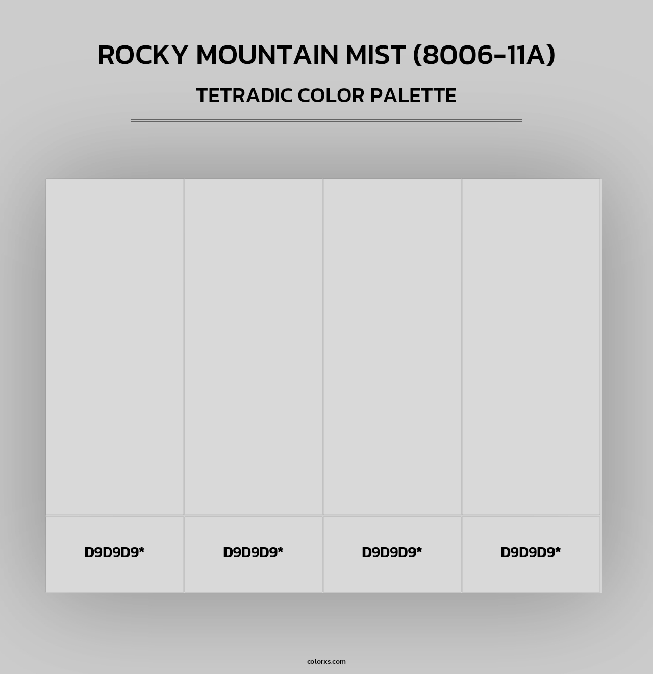 Rocky Mountain Mist (8006-11A) - Tetradic Color Palette
