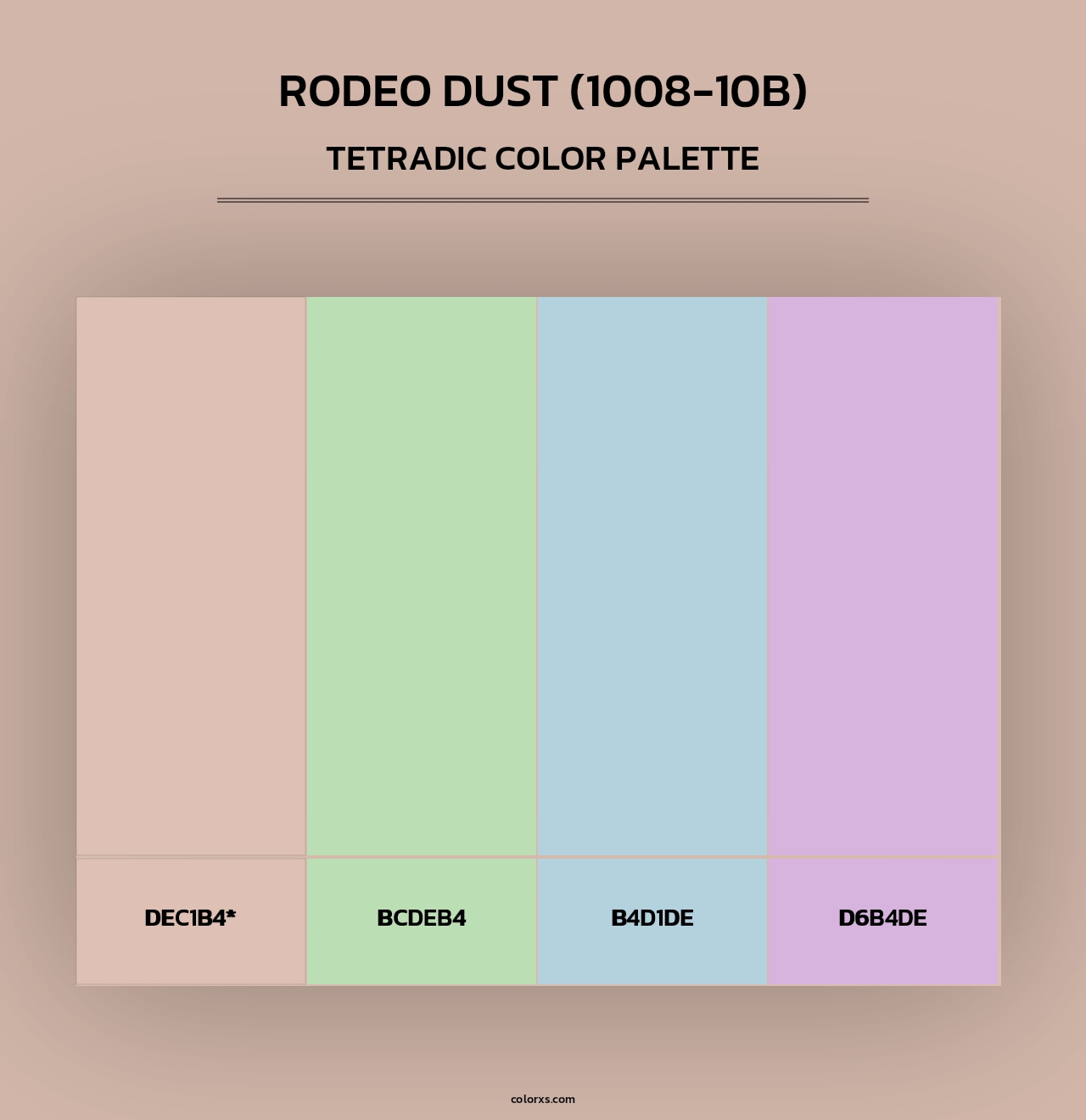 Rodeo Dust (1008-10B) - Tetradic Color Palette