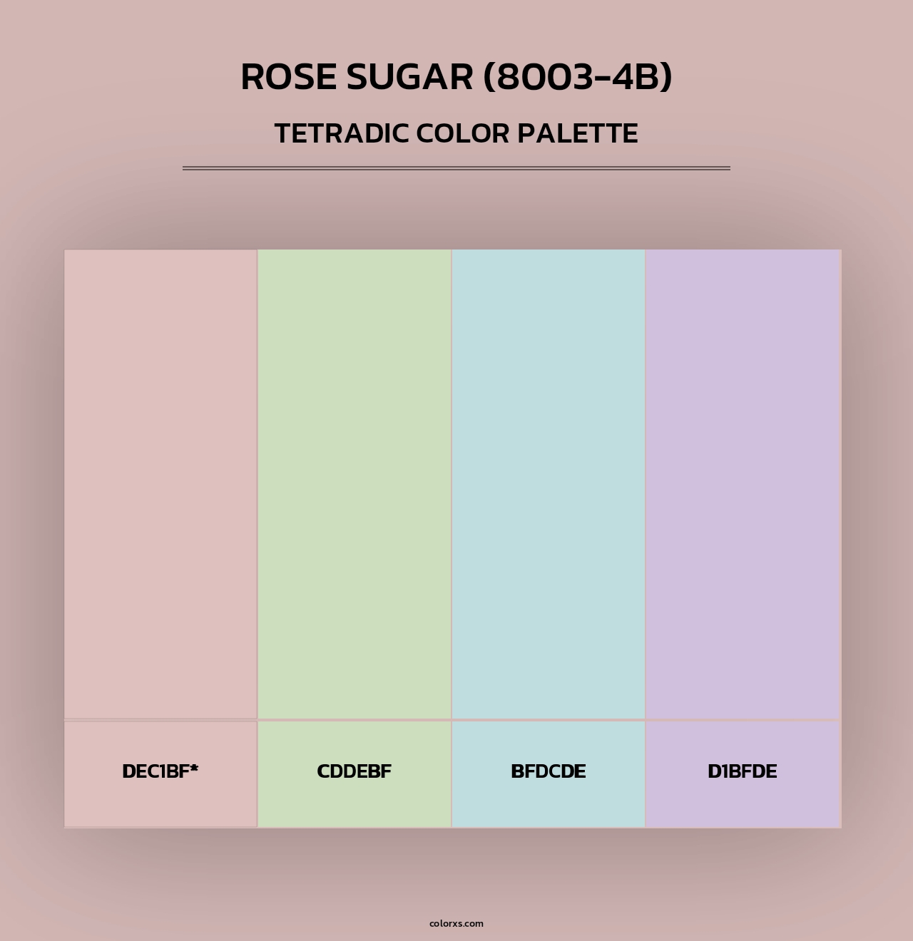 Rose Sugar (8003-4B) - Tetradic Color Palette