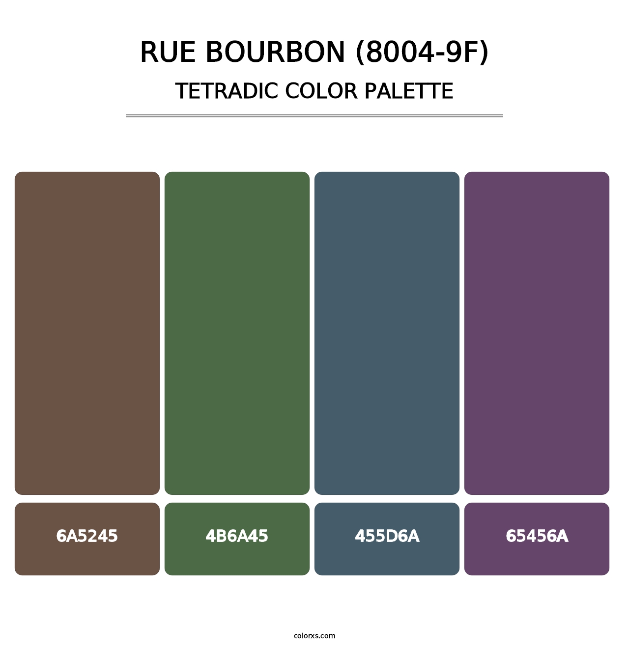 Rue Bourbon (8004-9F) - Tetradic Color Palette