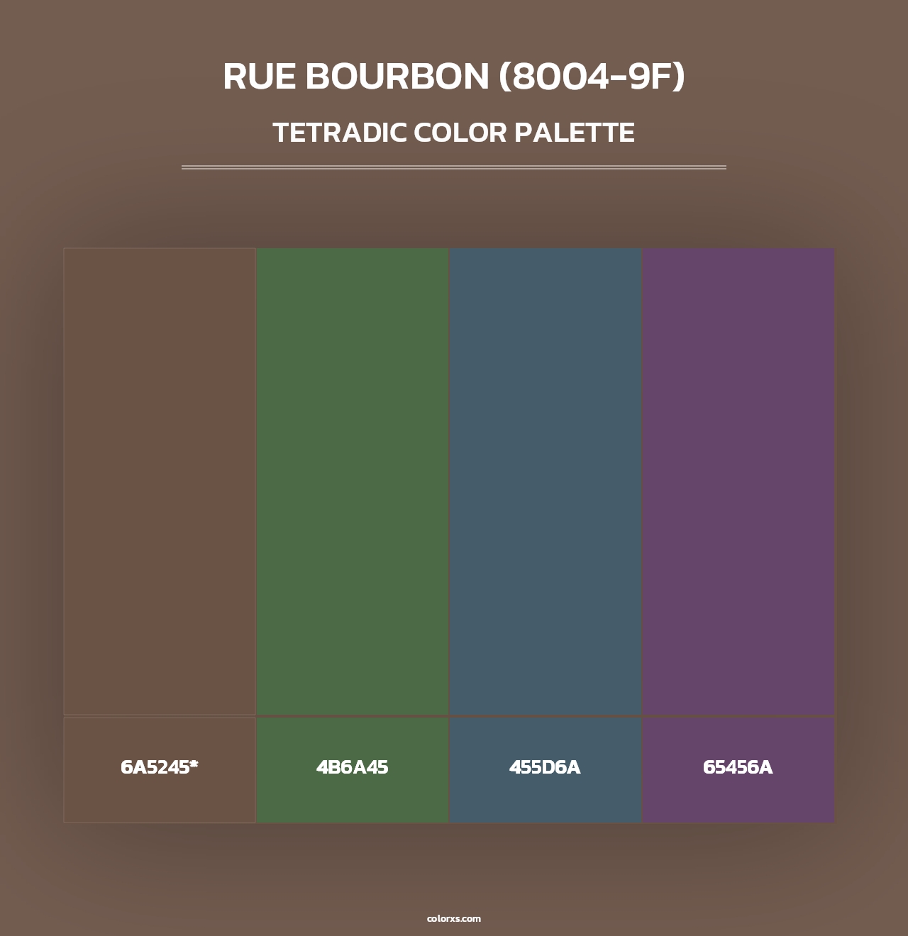 Rue Bourbon (8004-9F) - Tetradic Color Palette