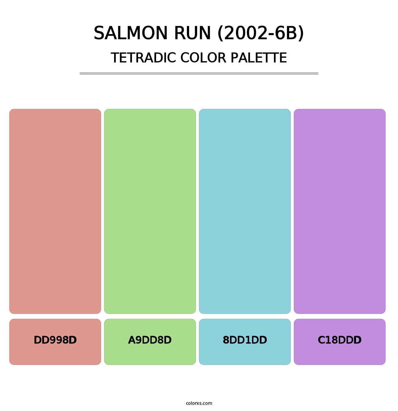 Salmon Run (2002-6B) - Tetradic Color Palette