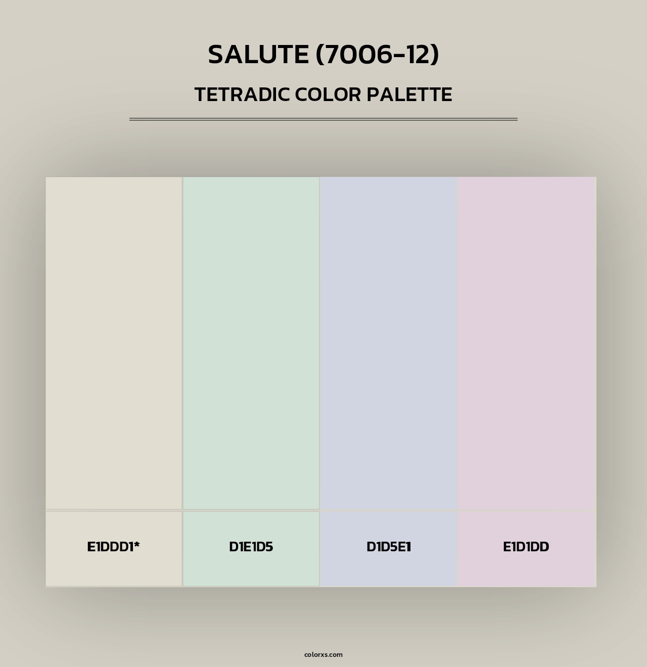 Salute (7006-12) - Tetradic Color Palette
