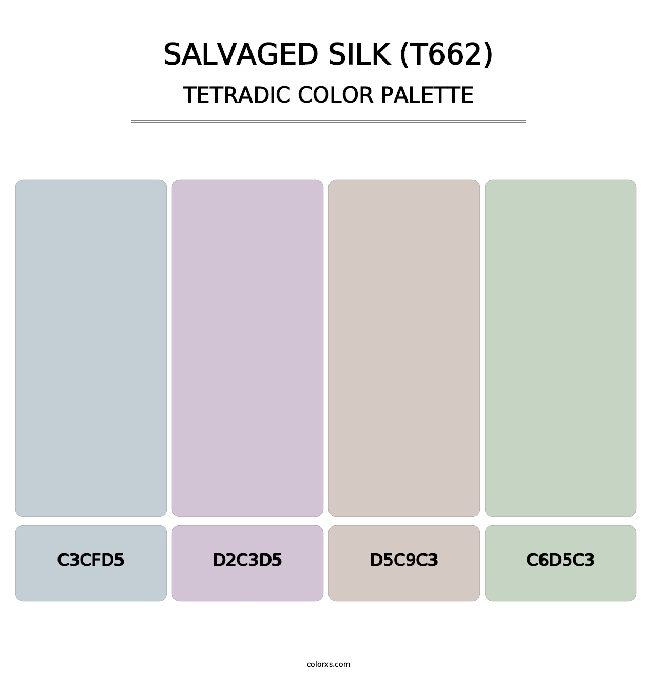 Salvaged Silk (T662) - Tetradic Color Palette