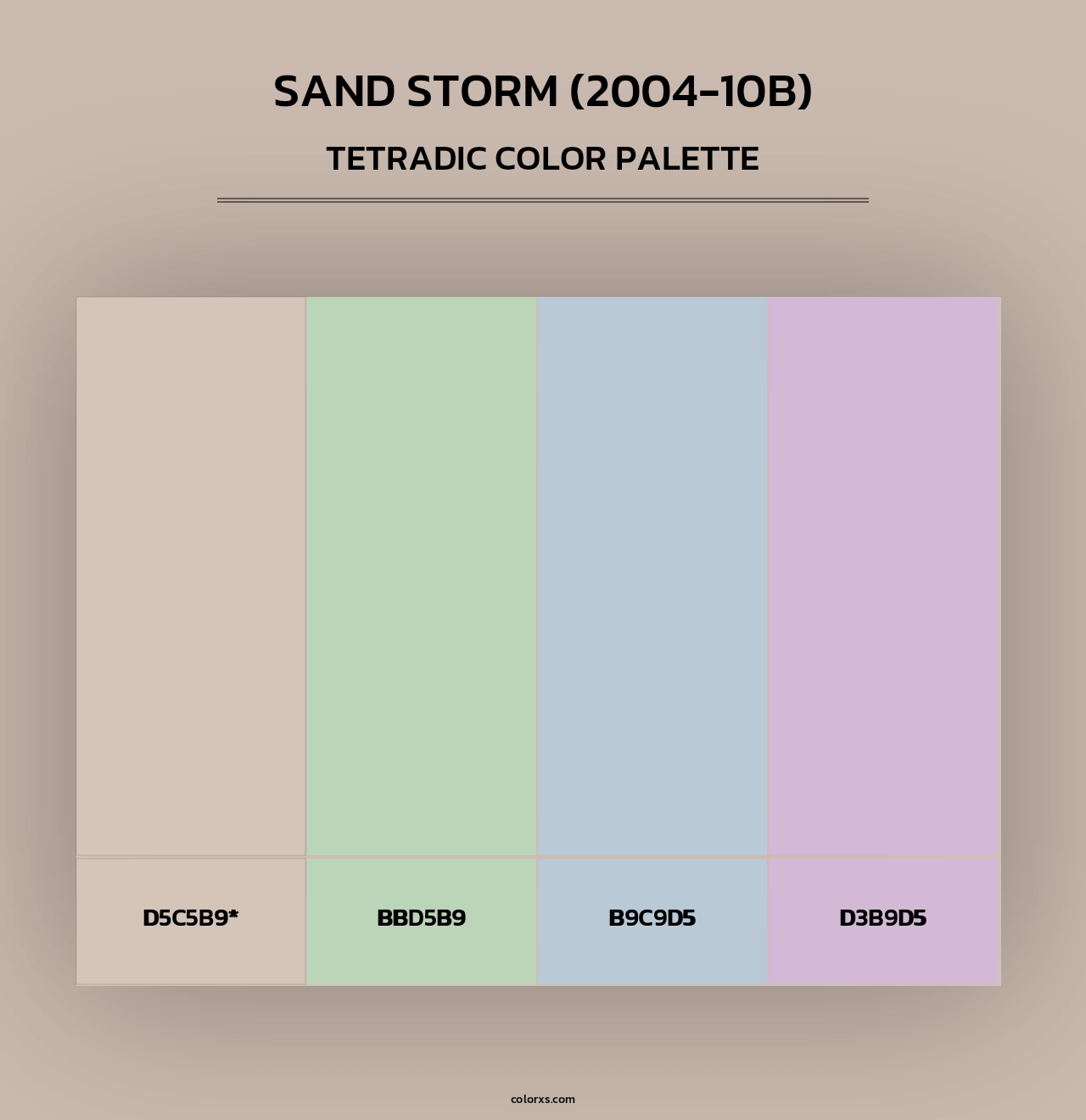 Sand Storm (2004-10B) - Tetradic Color Palette