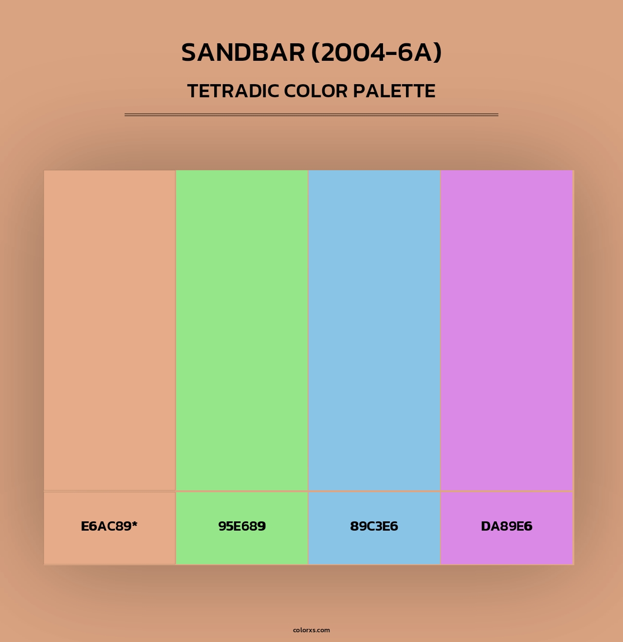 Sandbar (2004-6A) - Tetradic Color Palette