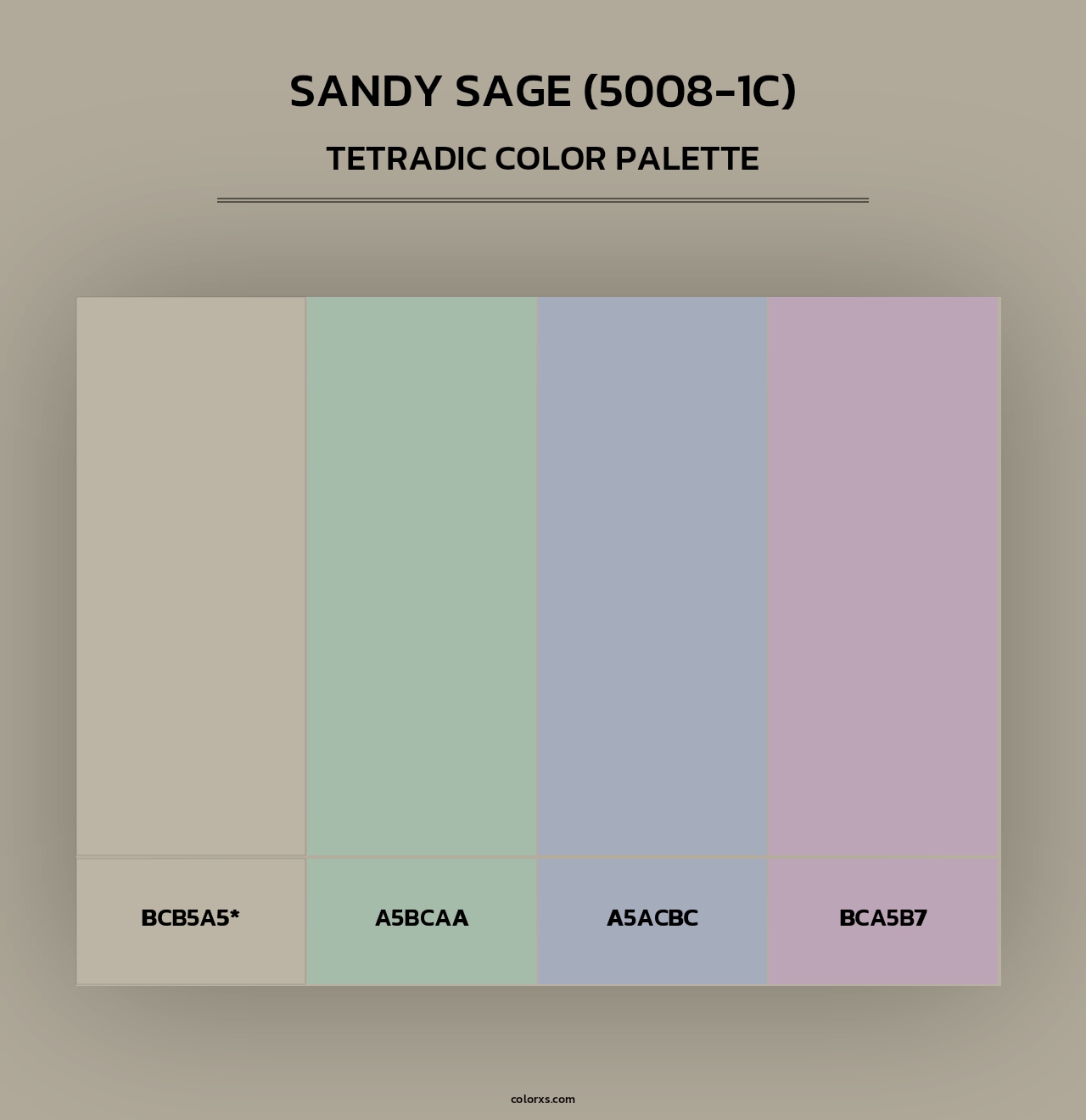 Sandy Sage (5008-1C) - Tetradic Color Palette