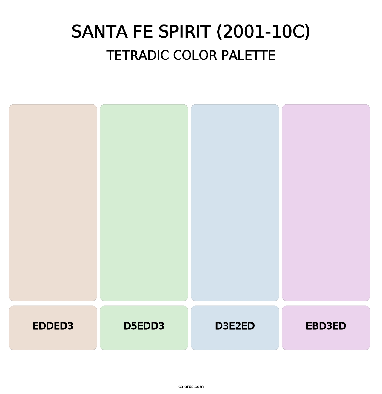 Santa Fe Spirit (2001-10C) - Tetradic Color Palette