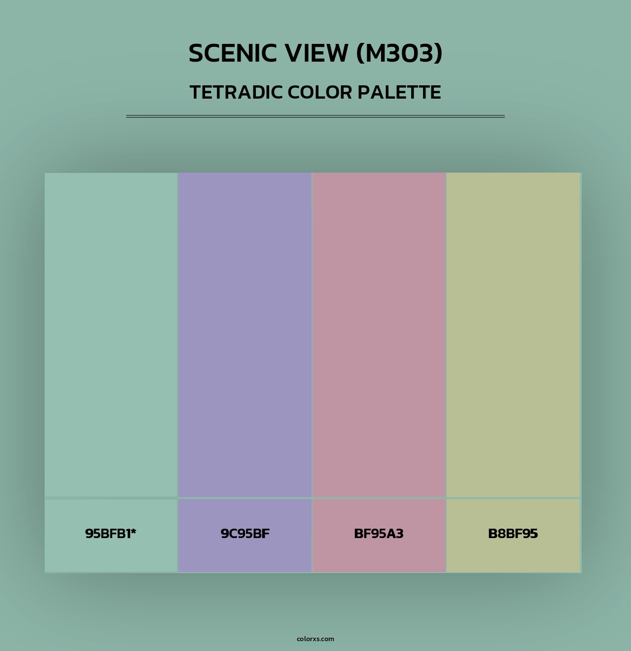 Scenic View (M303) - Tetradic Color Palette