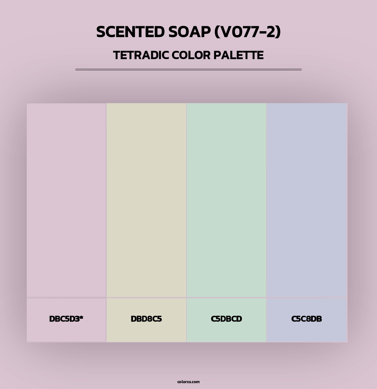 Scented Soap (V077-2) - Tetradic Color Palette