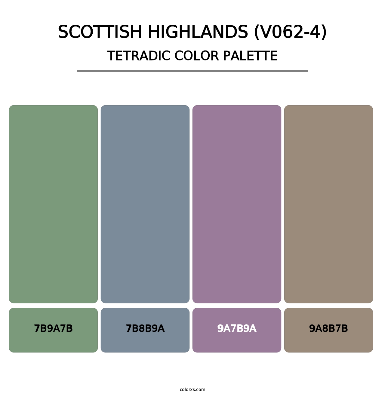 Scottish Highlands (V062-4) - Tetradic Color Palette