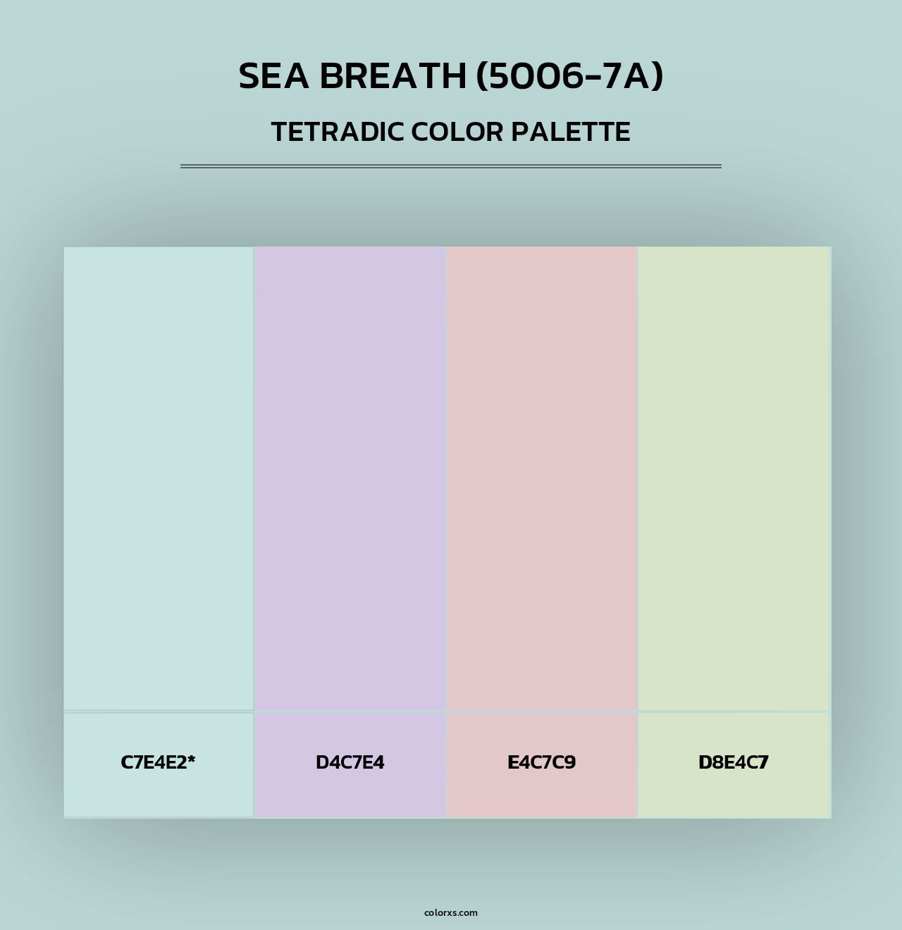 Sea Breath (5006-7A) - Tetradic Color Palette