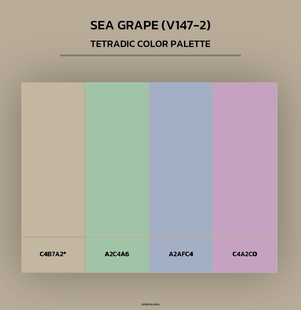 Sea Grape (V147-2) - Tetradic Color Palette